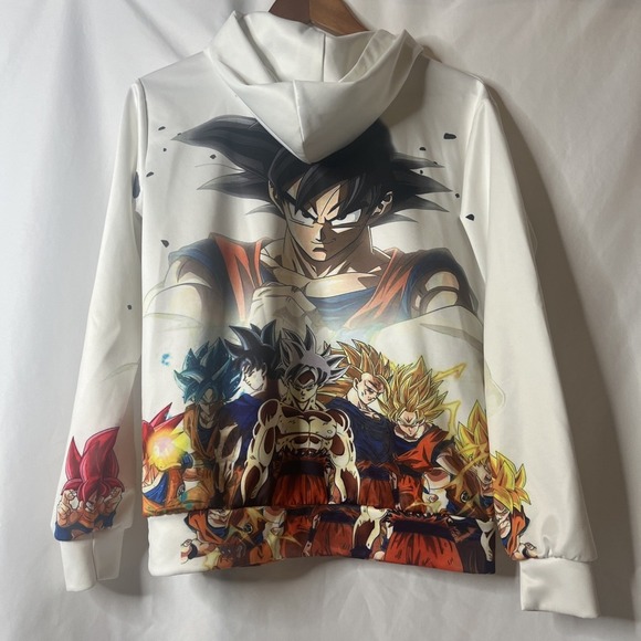 Men's DRAGON BALL Z Graphic Sweatshirt Hoodie Small Goku Anime - Picture 5 of 9